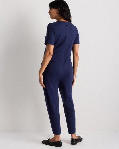 Bamboo Jersey Maternity Everyday Jumpsuit - XS / Deep Navy