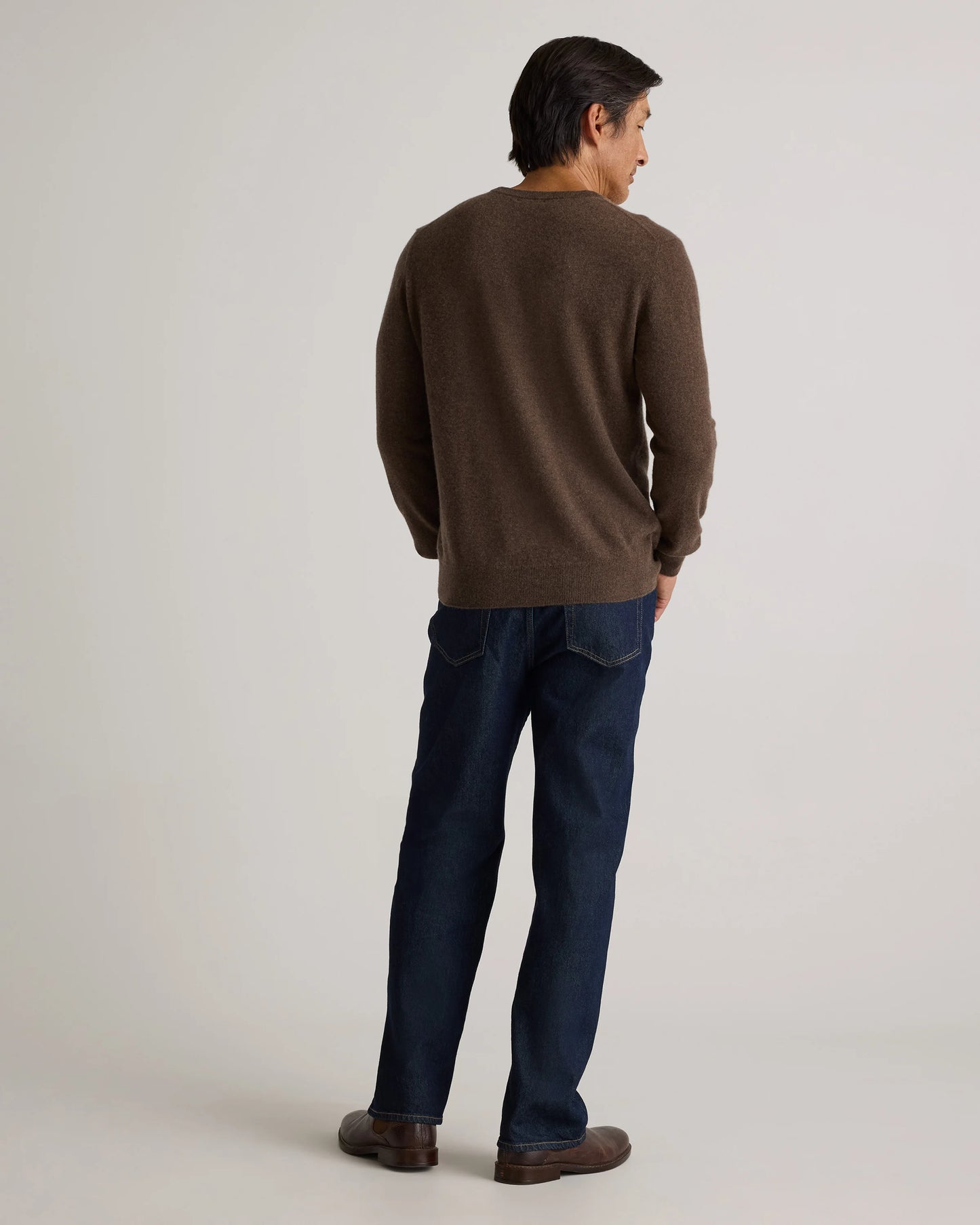 Mongolian Cashmere Crewneck Sweater - XS / Black