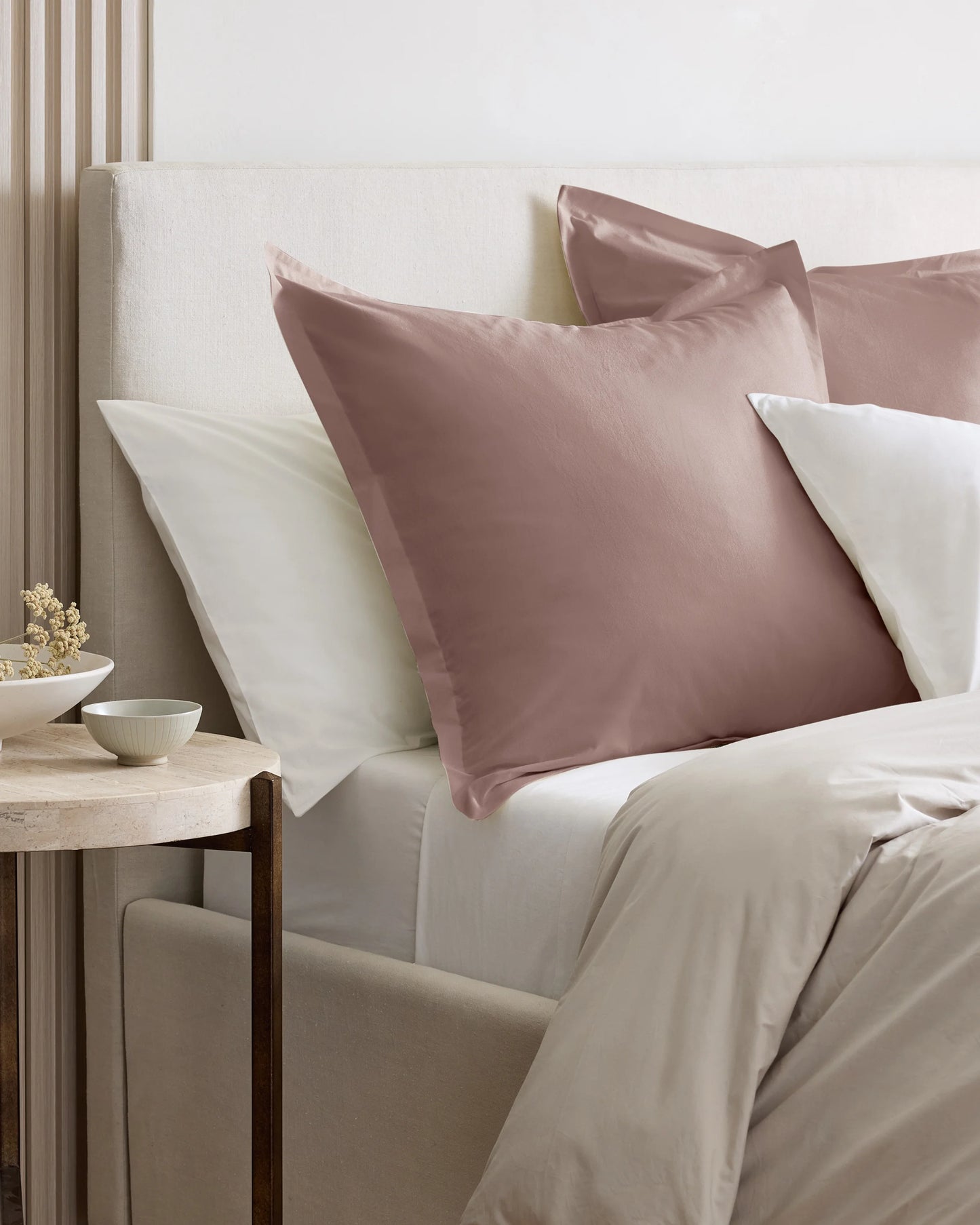Organic Brushed Cotton Euro Sham - Euro / Dusty Olive