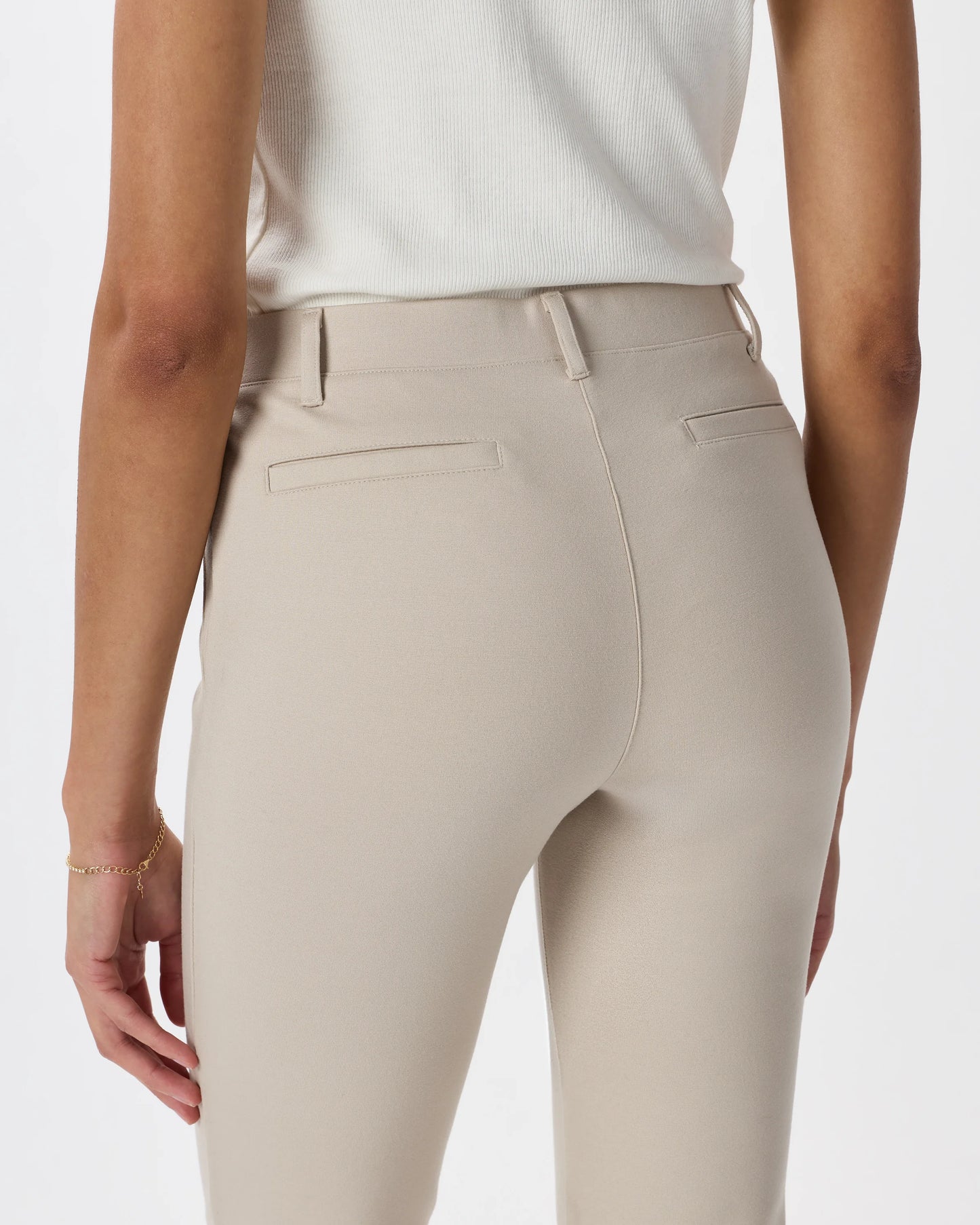 Ultra-Stretch Ponte Straight Leg Pants - XS / Morel Grey
