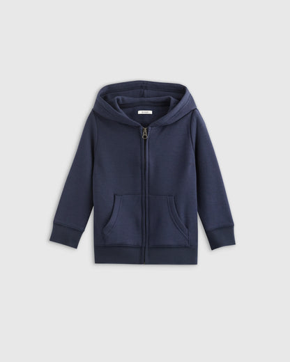 SuperSoft Fleece Zip Up Hoodie - 0-3M / Soft Sage