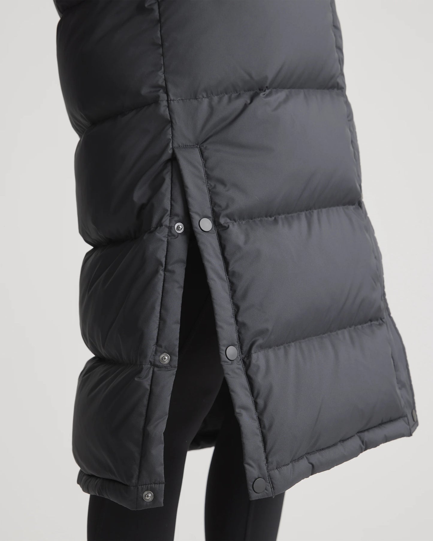 Responsible Down Long Puffer Jacket - XS / Black