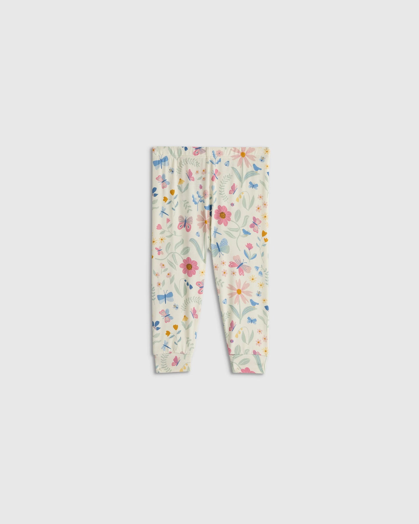 Bamboo Long Sleeve and Pant Pajama Set - 12-18M / Wildflower Dreams