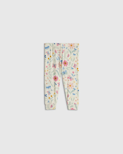 Bamboo Long Sleeve and Pant Pajama Set - 12-18M / Wildflower Dreams