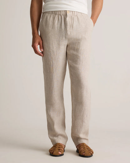 100% European Linen Pants - S / Bayberry Olive