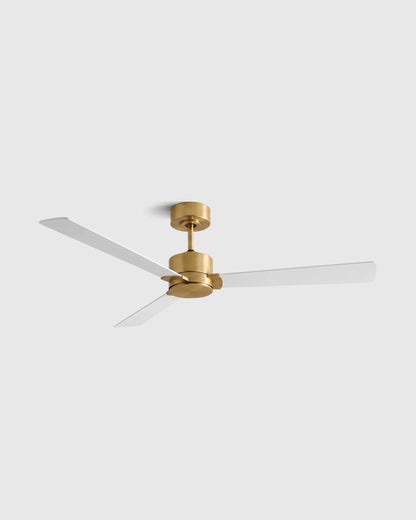 Minimalist Wood Blade Ceiling Fan - 44" / White