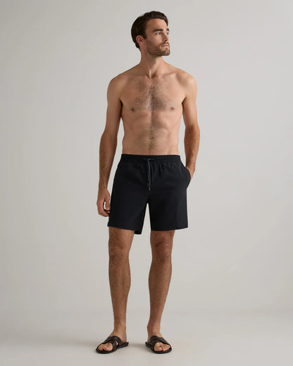 Italian Swim Trunks - 7" - XS / Navy Diamond Geo