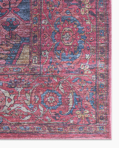 Ramona Performance Rug - 3'11" x 6' / Wine/Indigo