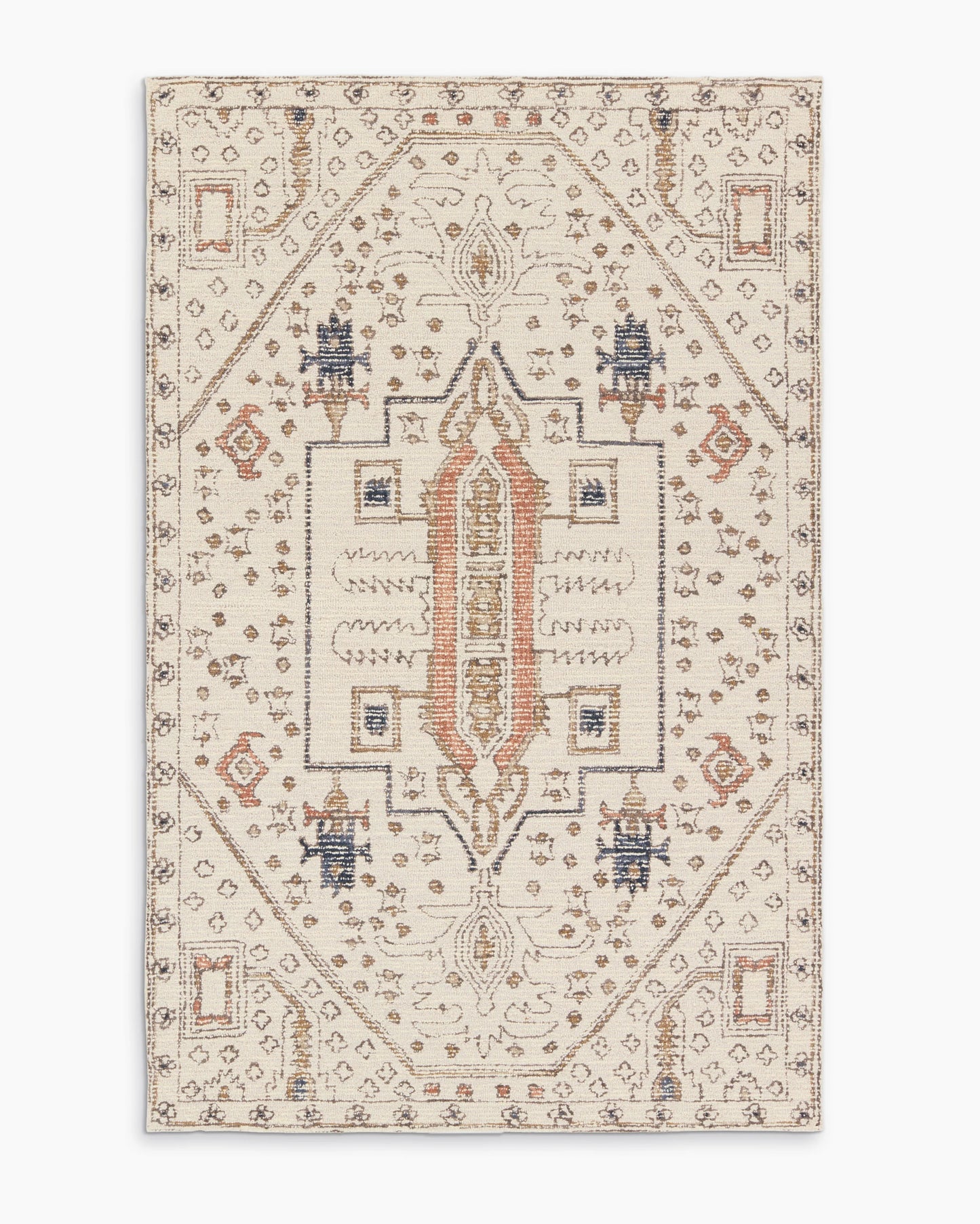 Zadie Wool Rug - 5' x 8' / Beige