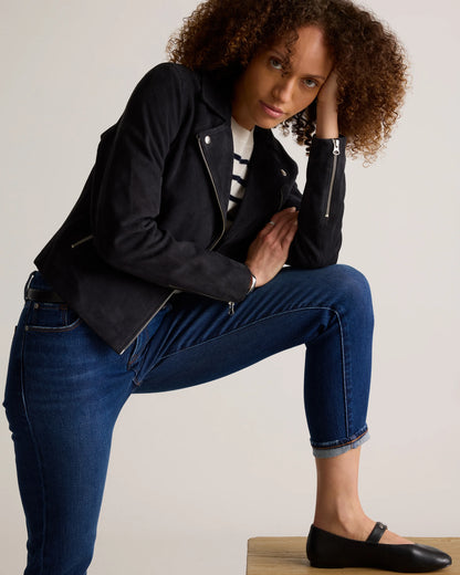 Luna Stretch Slim Boyfriend Jeans - 24 / Stormy Blue