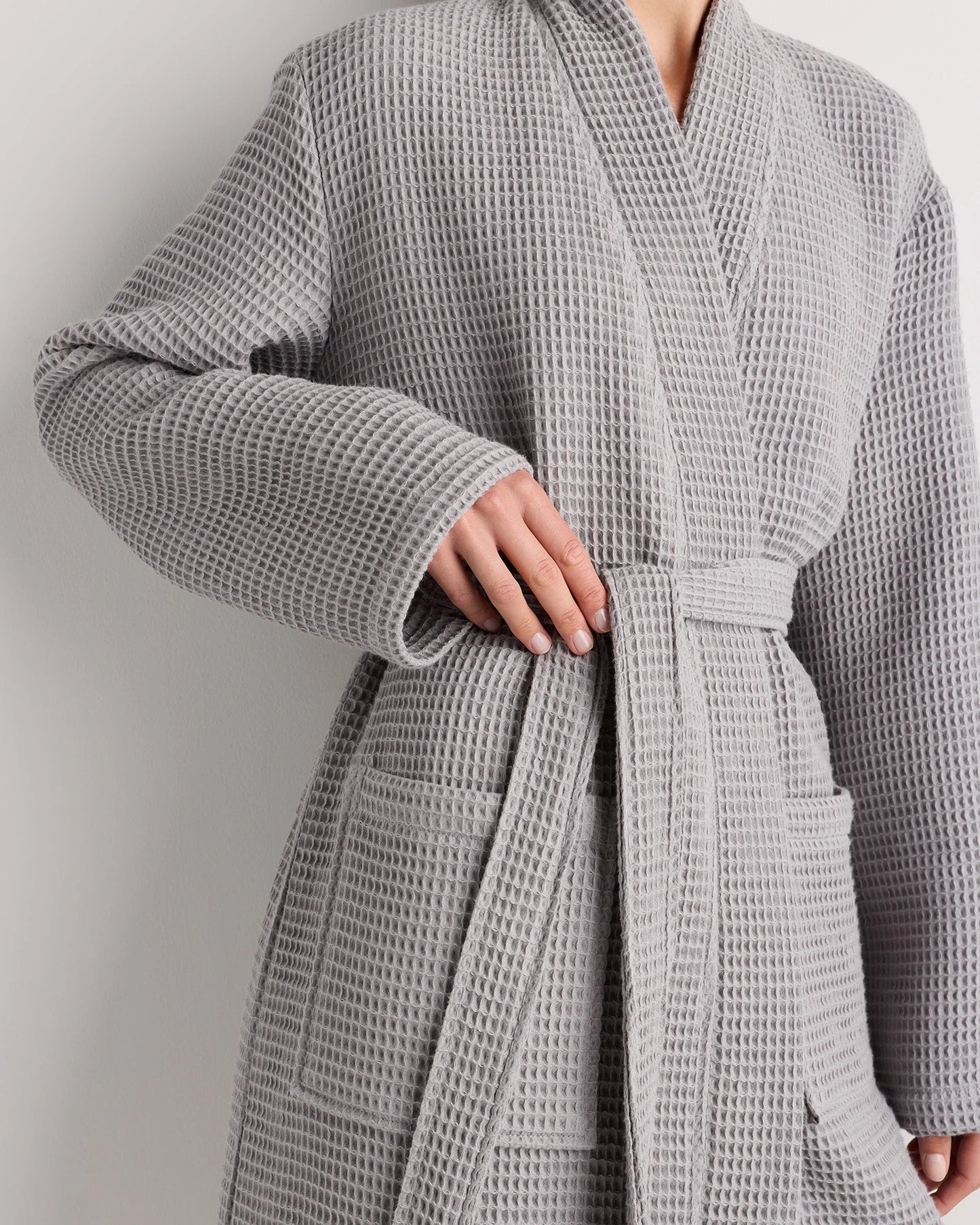 Organic Turkish Waffle Robe - XS / White