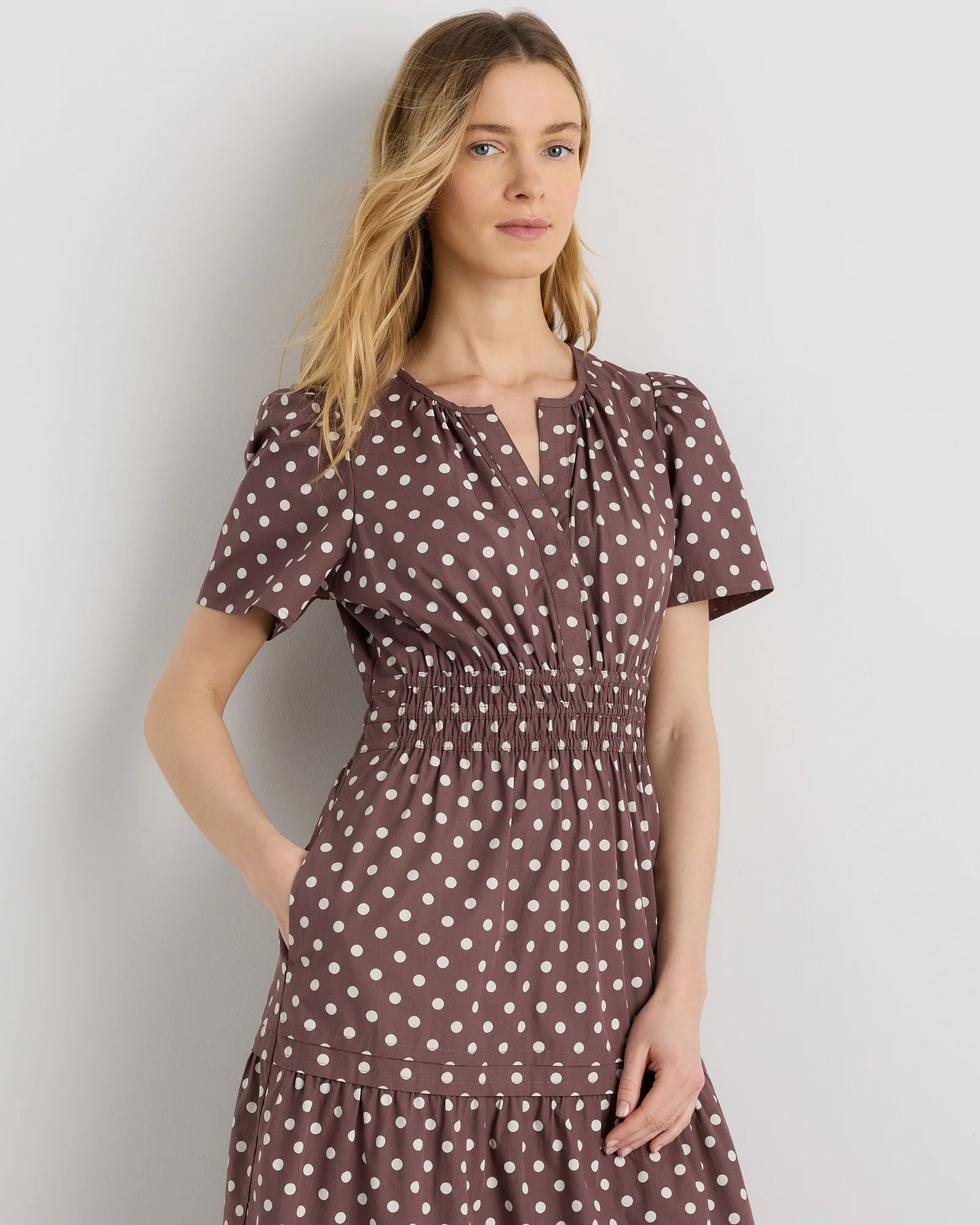 100% Organic Cotton Poplin Tiered Maxi Dress - XS / Riviera Blue Heirloom Floral