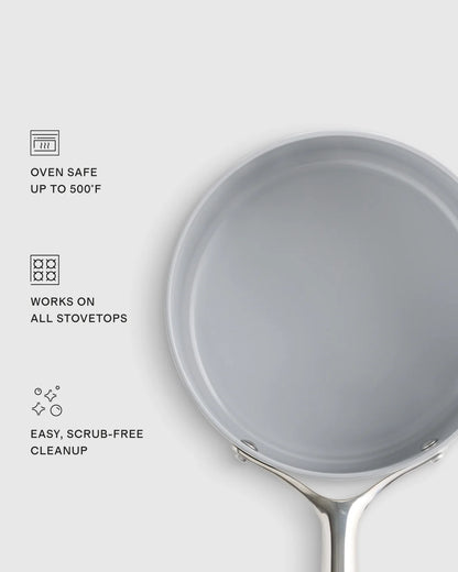 Ceramic Nonstick Saucepan: 3QT - One Size / Navy