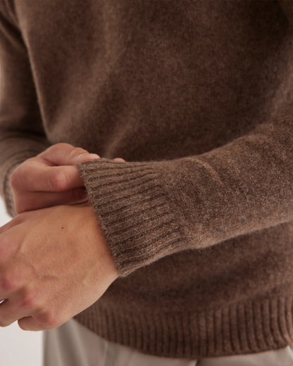 100% Yak Wool Crewneck Sweater - XS / Starry Night Navy