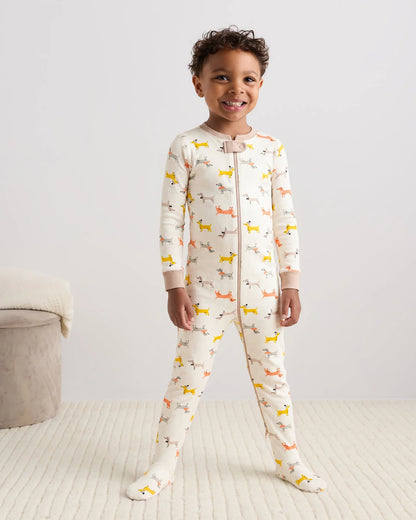 100% Organic Cotton Footie Pajama - 2T / Vehicles