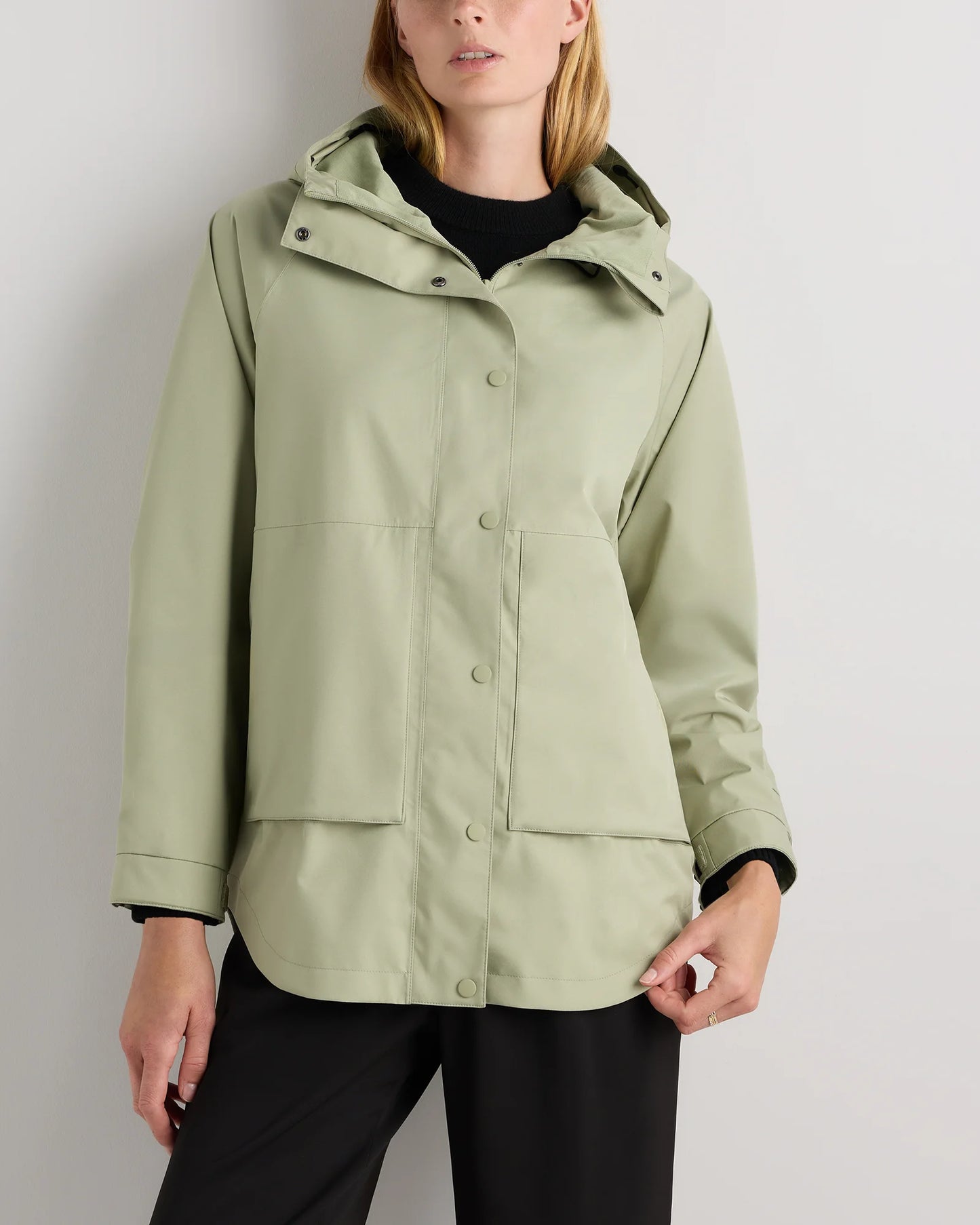 Weather Proof Oversized Rain Jacket - XS / Tea Green