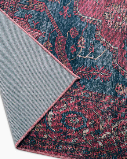 Ramona Performance Rug - 3'11" x 6' / Wine/Indigo