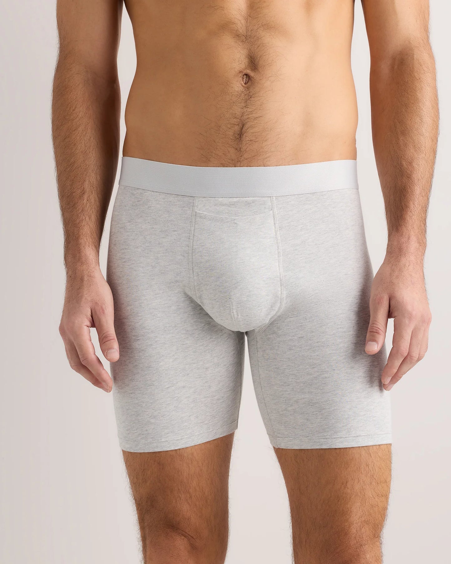 Organic Cotton 6'' Boxer Brief (3-pack) - XS / Light Grey