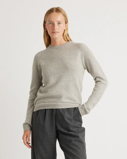 100% Yak Wool Crewneck Sweater - XS / Black