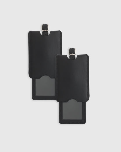 Nappa Leather Luggage Tag (2-Pack) - One Size / Cobalt Blue