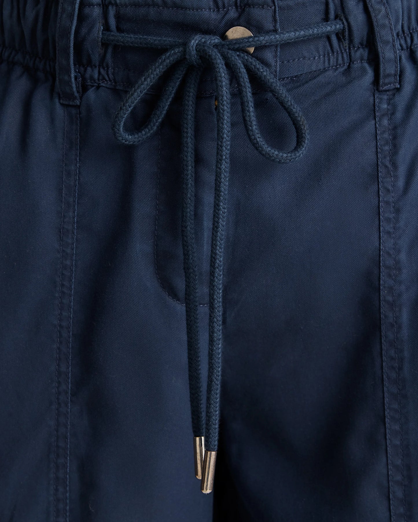 Vintage Wash Tencel Drawstring Cargo Pants - XS / Olive