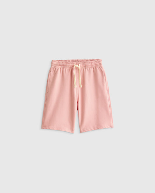 100% Organic Cotton French Terry Short - 6 / Coral Pink