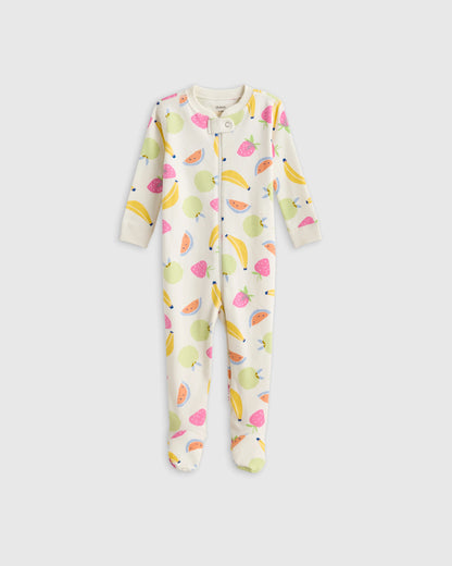 100% Organic Cotton Footie Pajama - 0-3M / Vehicles