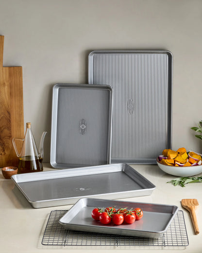 5-Pc Nonstick Steel Baking Sheet Set by USA Pan - One Size / No Color