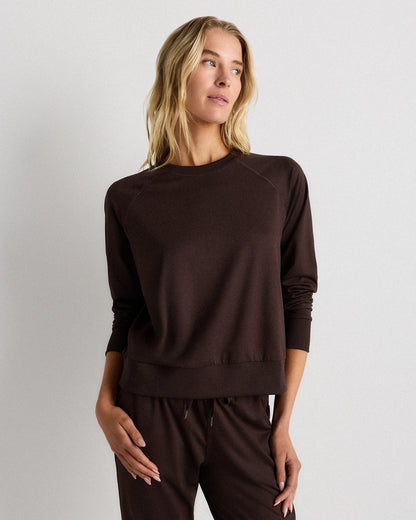 Flowknit Pullover Crew - XS / Heather Deep Navy