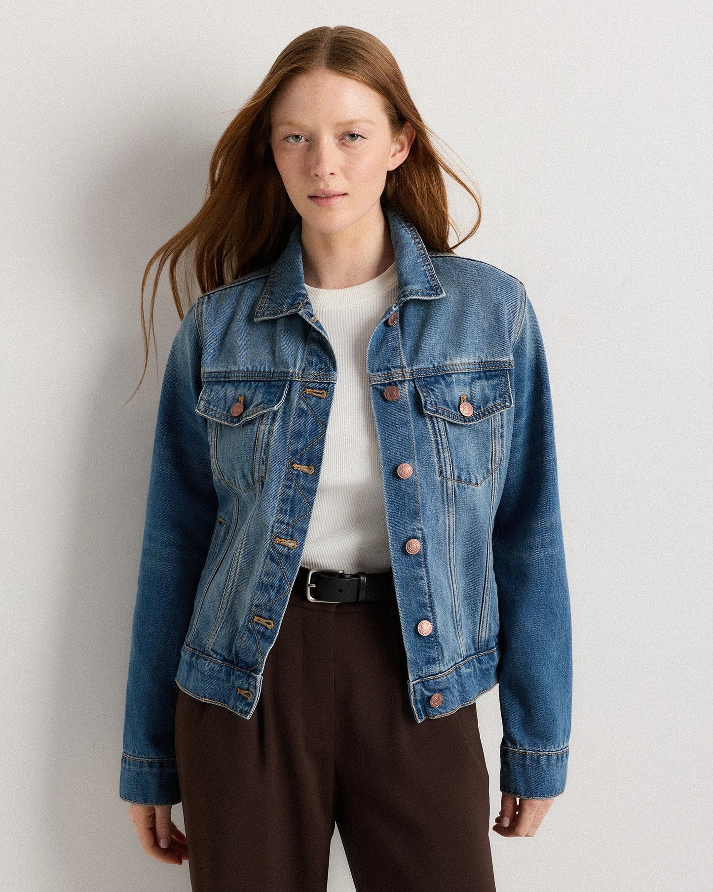100% Organic Cotton Denim Jacket - XS / Indigo Blue