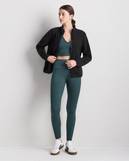 Sherpa Full-Zip Jacket - XS / Deep Navy/Spa Blue