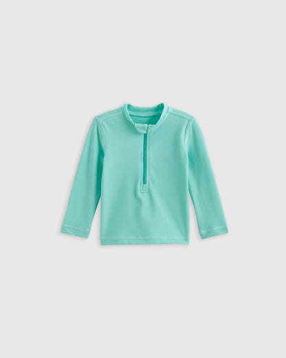 Long Sleeve Zip-Up Rash Guard - 0-3M / Yellow