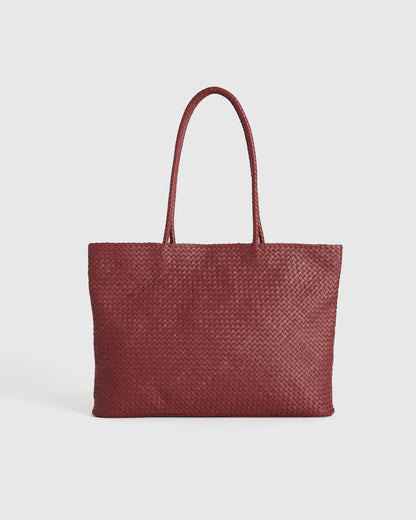 Siena Handwoven Tote - One Size / Taupe