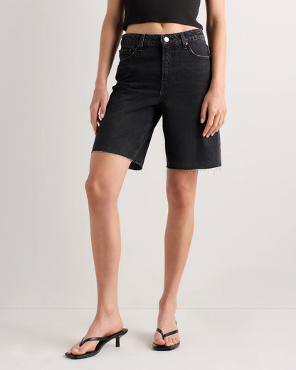 Maya Rigid Bermuda Shorts - 24 / Powder Blue Destruct