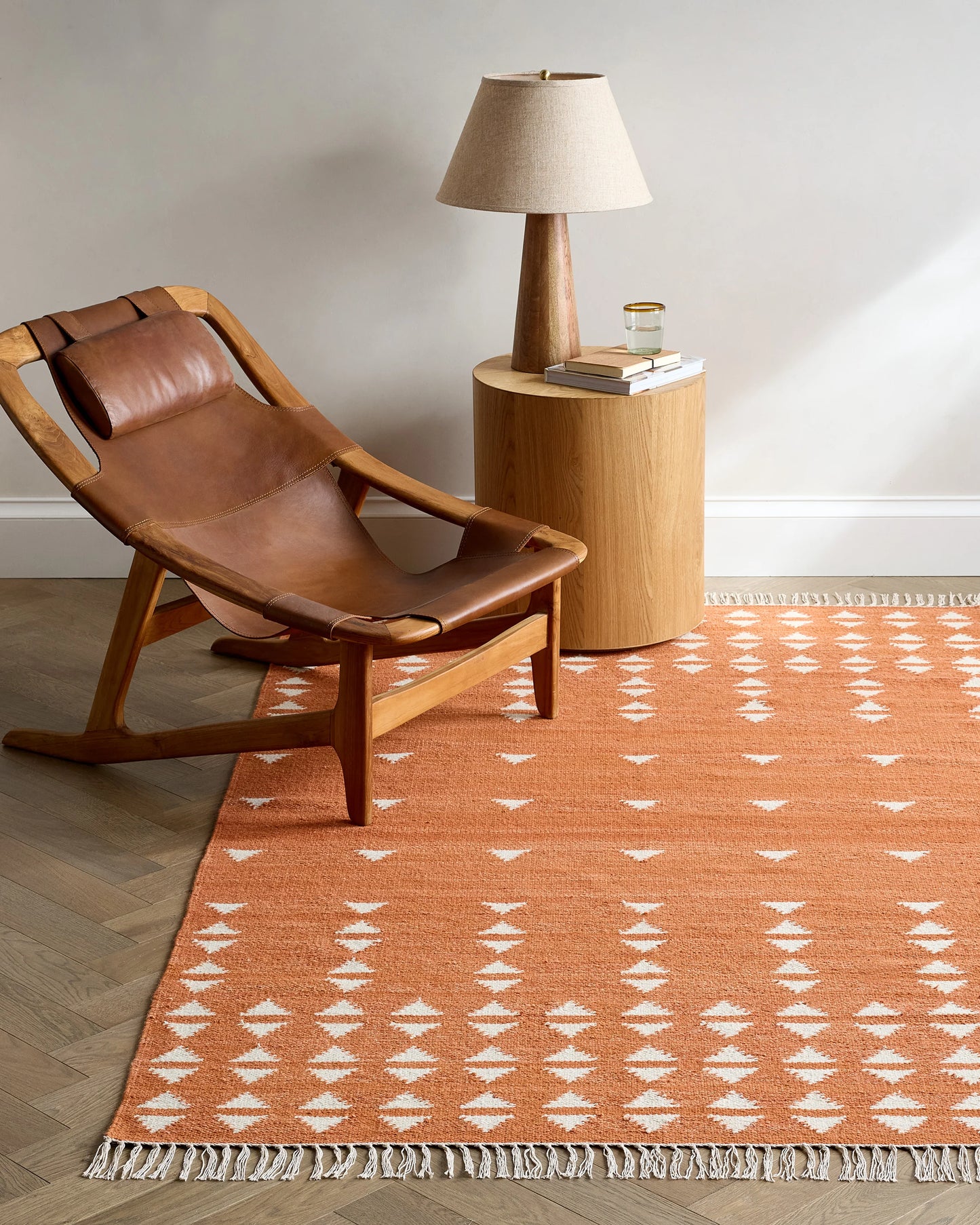 Shay Wool Kilim Rug - 3' x 5' / Brick