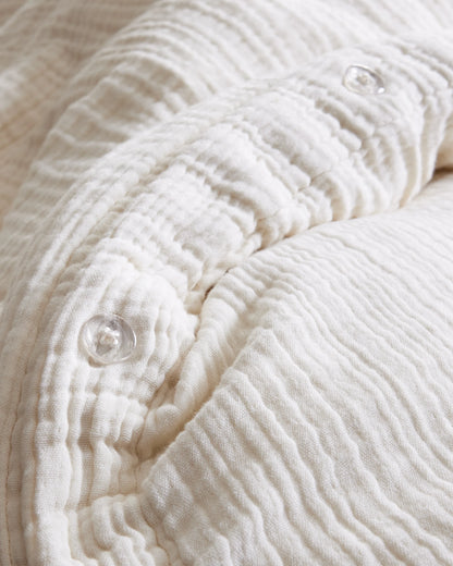 Organic Cotton Gauze Duvet Cover - Twin / Dried Sage