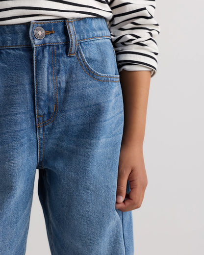 Boys Baggy Jeans - 6 / Medium Wash