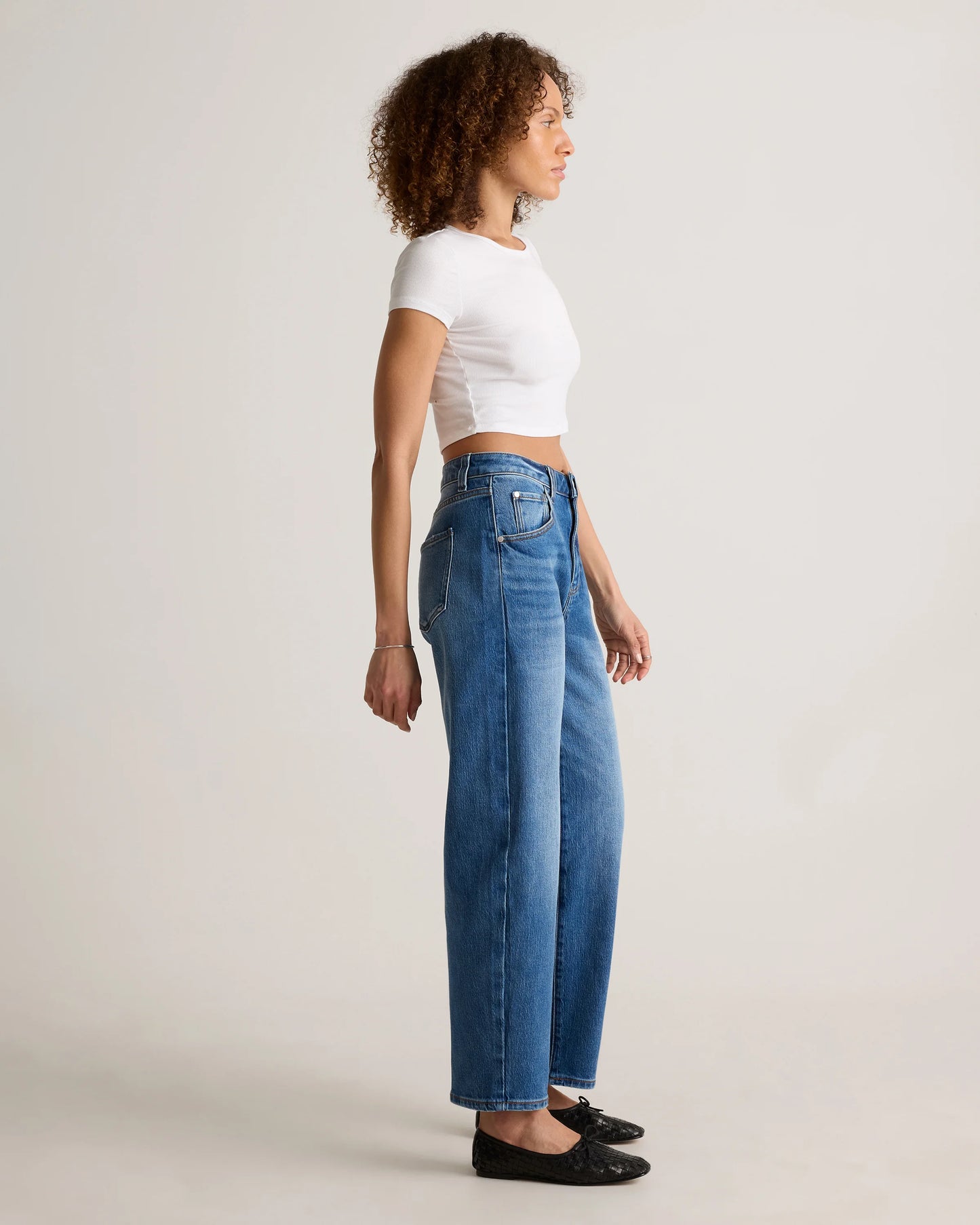 Bella Stretch Barrel Jeans - 24 / Cool Blue