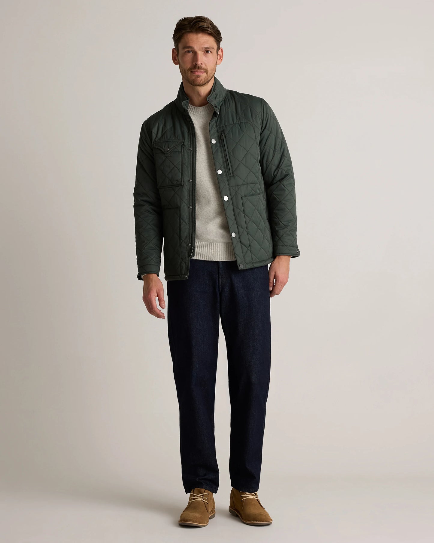 Featherless Quilted Utility Jacket - S / Verdant Pine