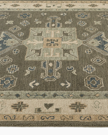 Callum Wool Rug - 3' x 5' / Green
