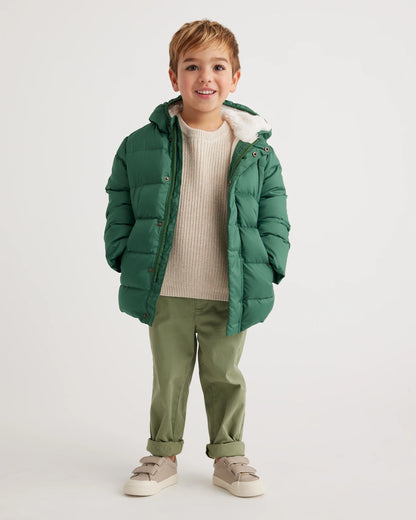 Heavyweight Down Puffer Coat - 2T / Purple Floral