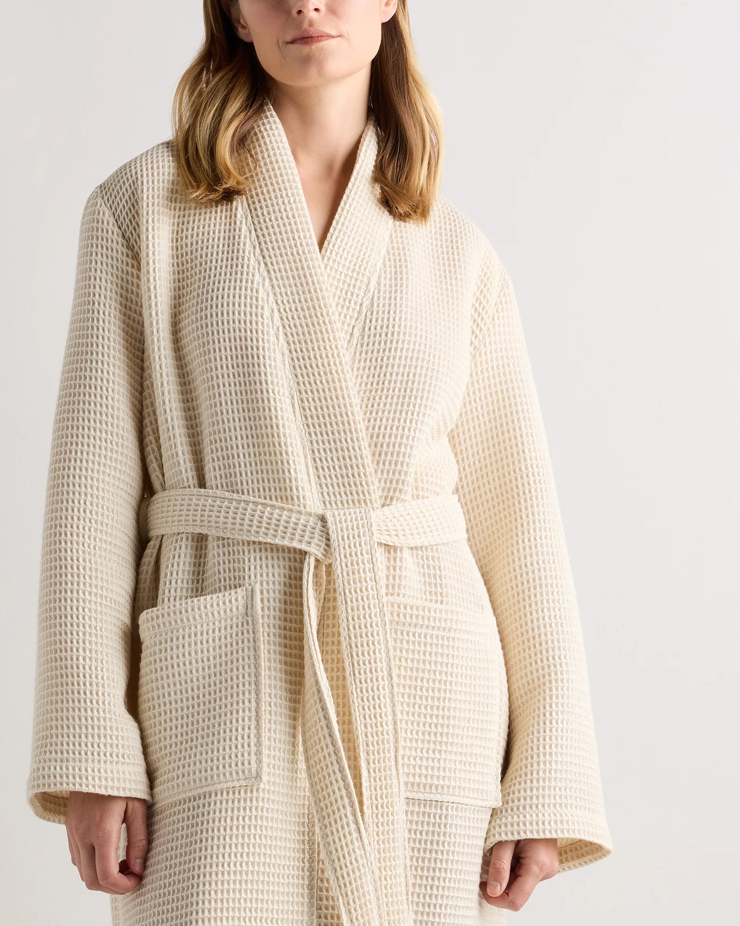 Organic Turkish Waffle Robe - XS / White