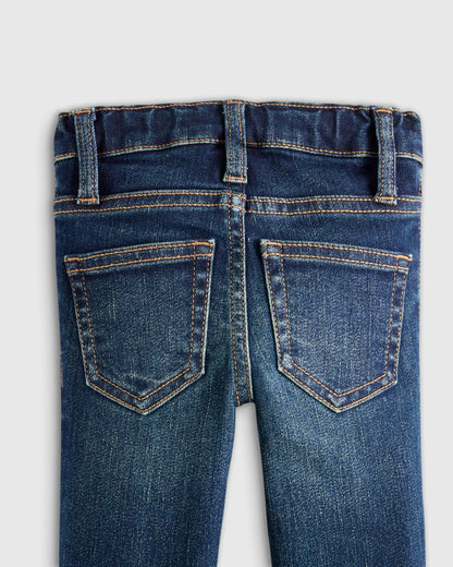 Boys Cotton Stretch Skinny Jeans - 9-12M / Medium Wash