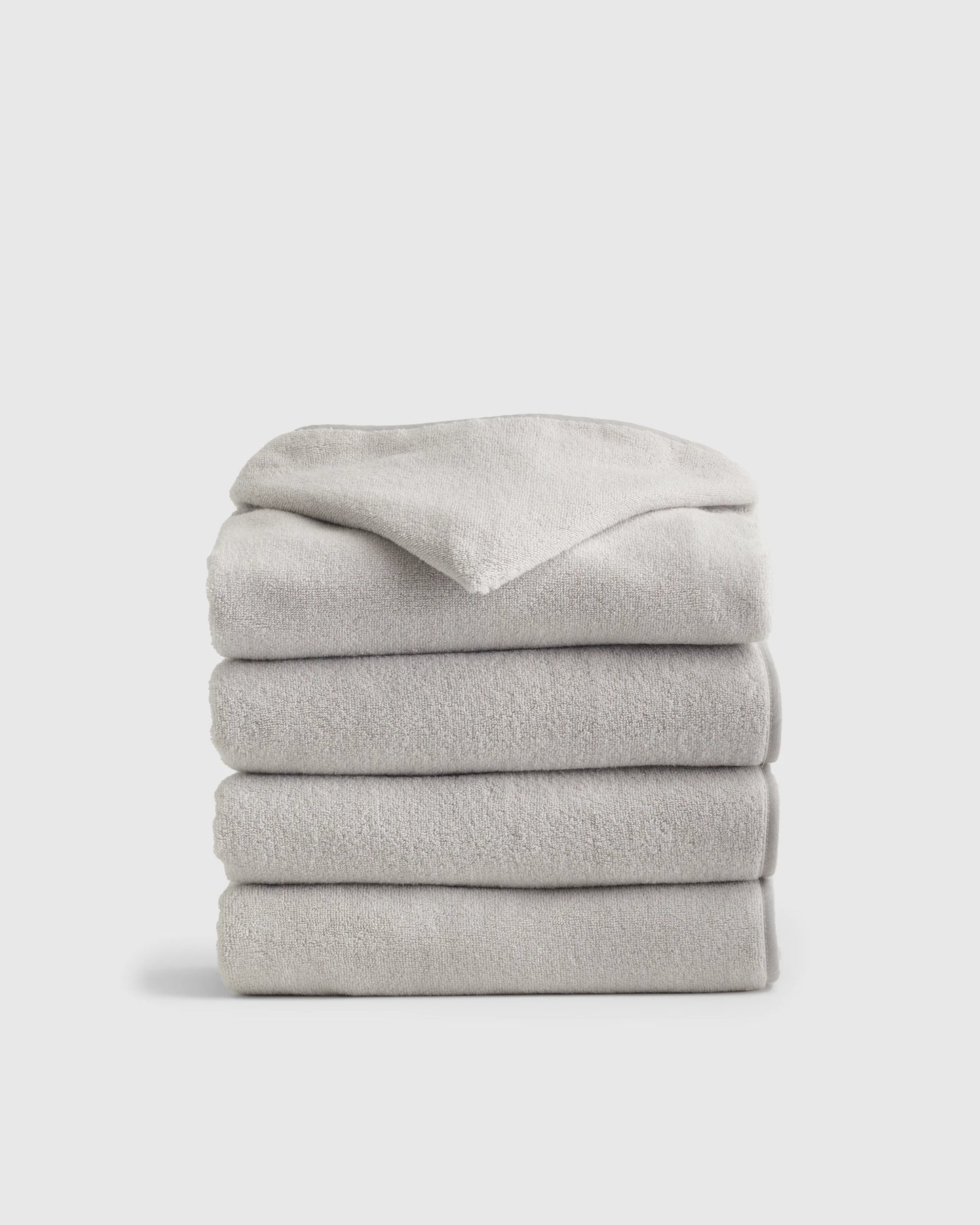 Organic Turkish Cotton Kids Hooded Towel Set 4-Pack - One Size / Light Blue