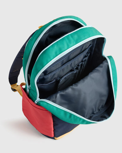 Recycled Double Pocket Backpack - One Size / Rainbow Clouds