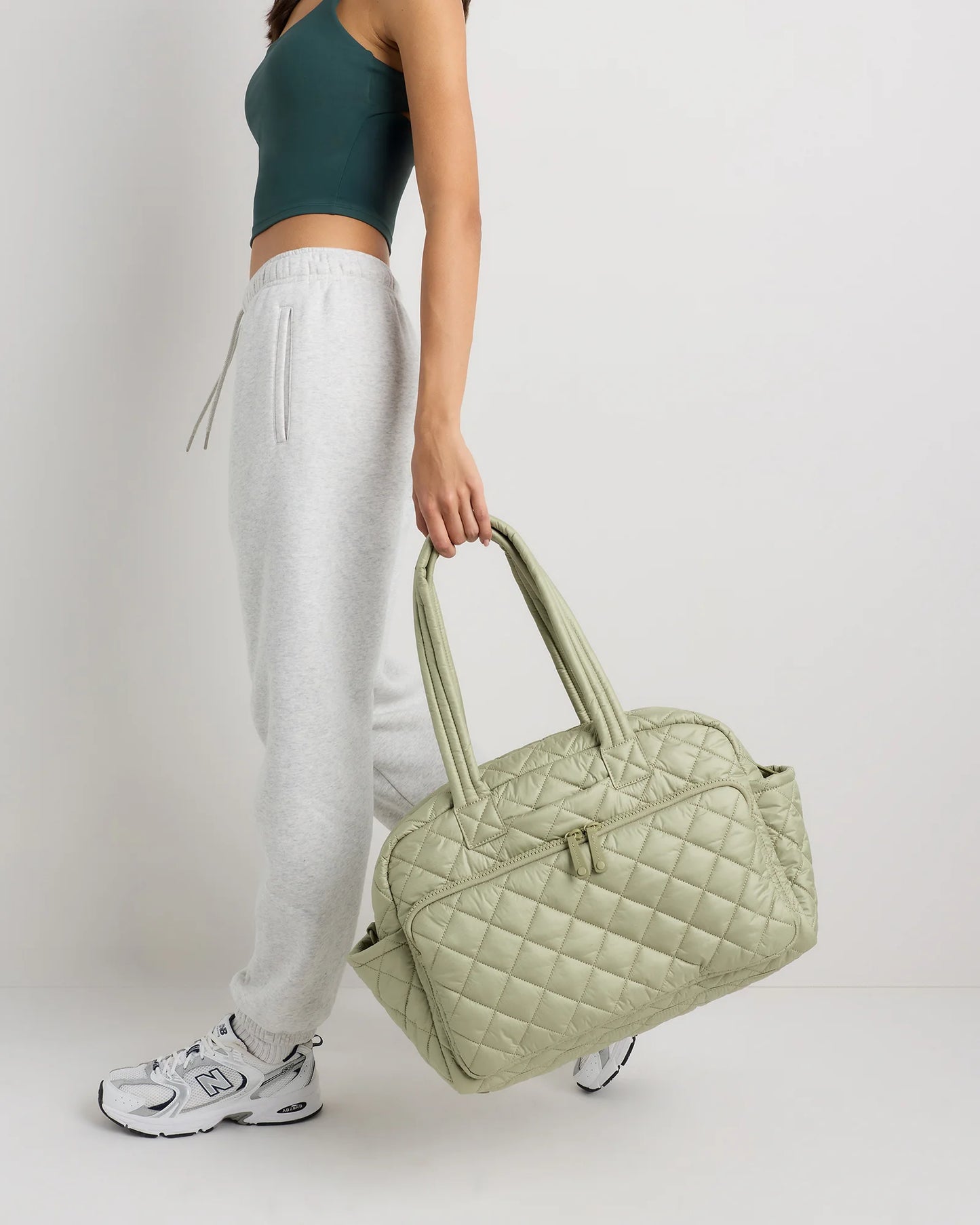 Transit Quilted Duffle Bag - One Size / Taupe Brown