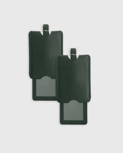 Nappa Leather Luggage Tag (2-Pack) - One Size / Cobalt Blue