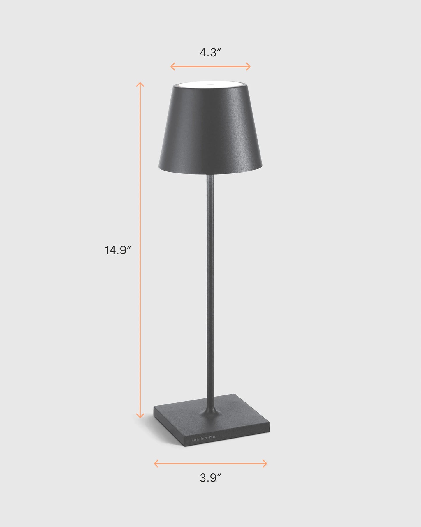 Poldina Pro Rechargeable Table Lamp by Zafferano - Regular / White
