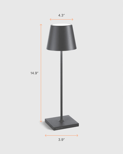 Poldina Pro Rechargeable Table Lamp by Zafferano - Regular / White
