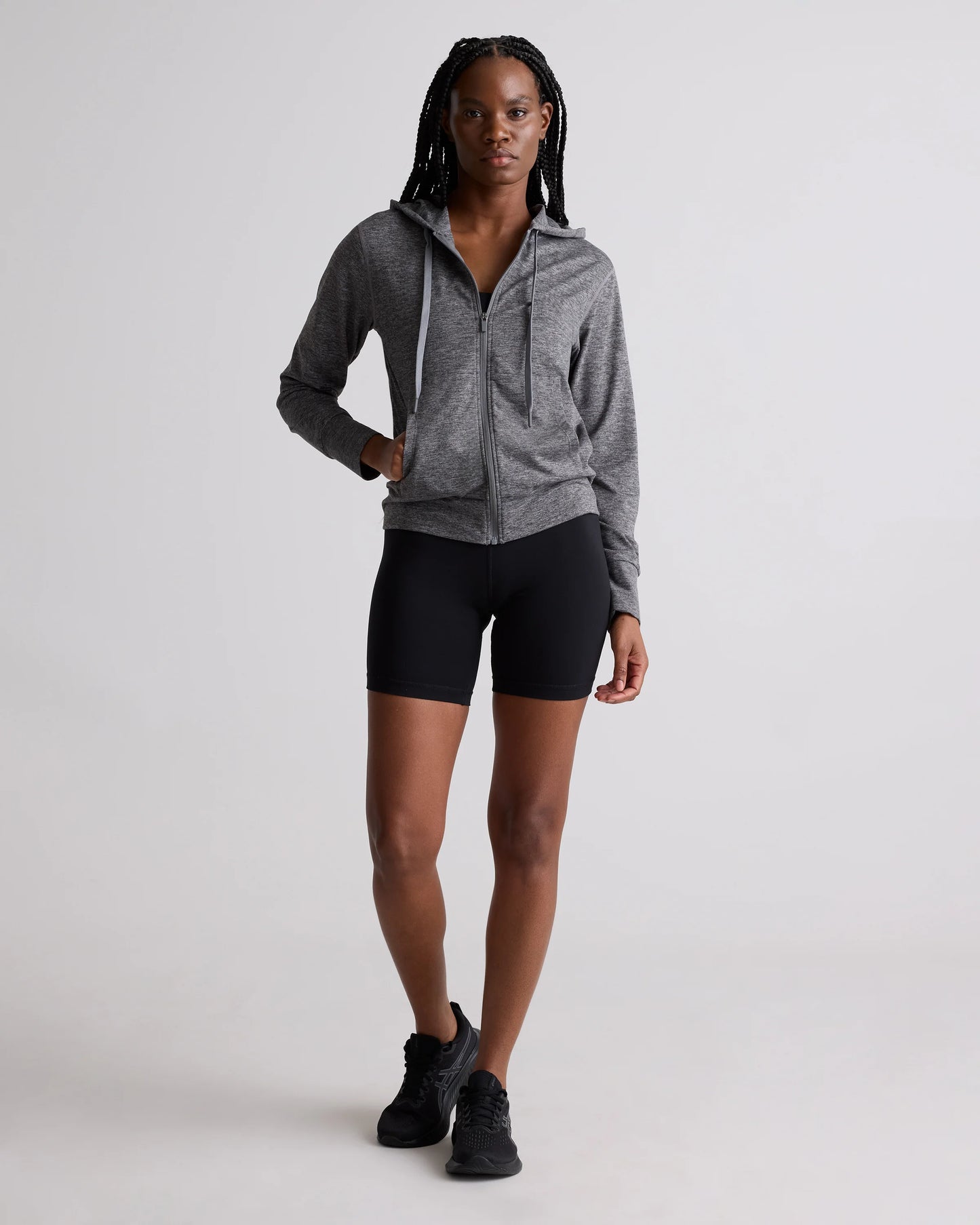 Flowknit Full-Zip Hoodie - XS / Heather Deep Navy